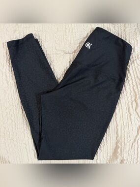 Black Animal Print Active 7/8 Legging